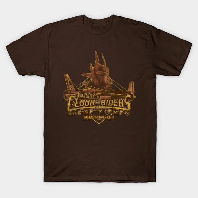 Enfys Nest's Cloud Riders T-Shirt by ebbdesign